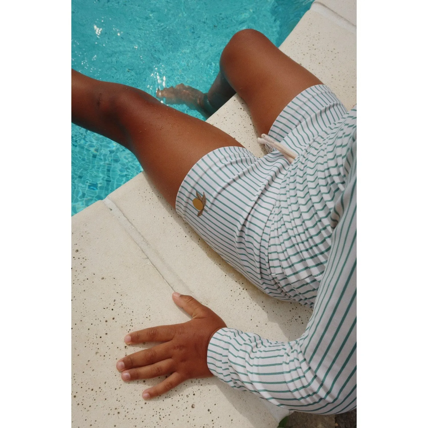 Konges Sløjd Tea Stripe Aster Swim Blouse Grs