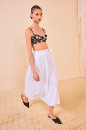 Kyla High Waisted Wrap Skirt Coverup - Pristine Ulla Johnson