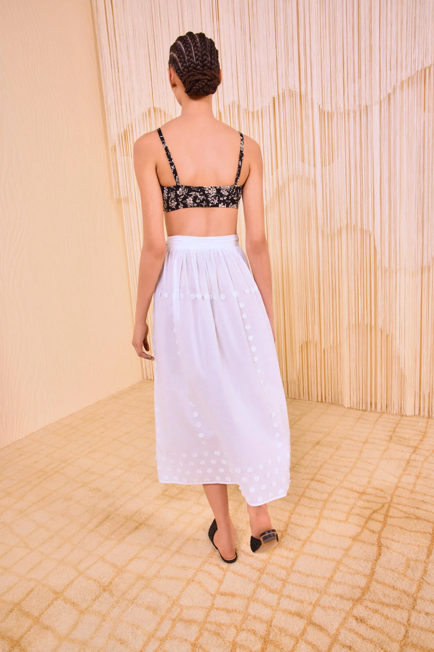 Kyla High Waisted Wrap Skirt Coverup - Pristine Ulla Johnson