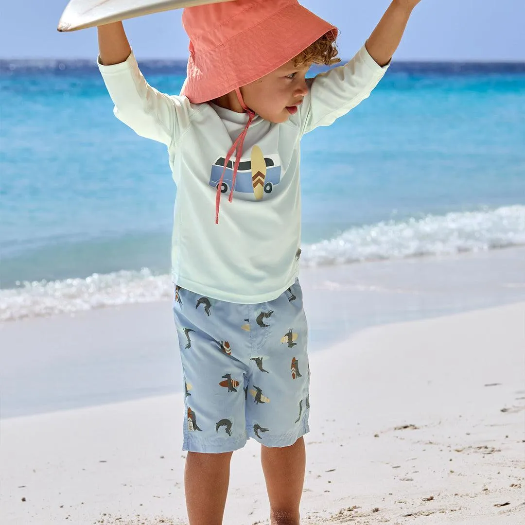 Lassig Board Shorts - Sky Blue - Crocodile