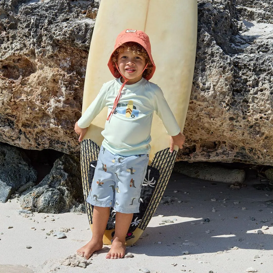Lassig Board Shorts - Sky Blue - Crocodile