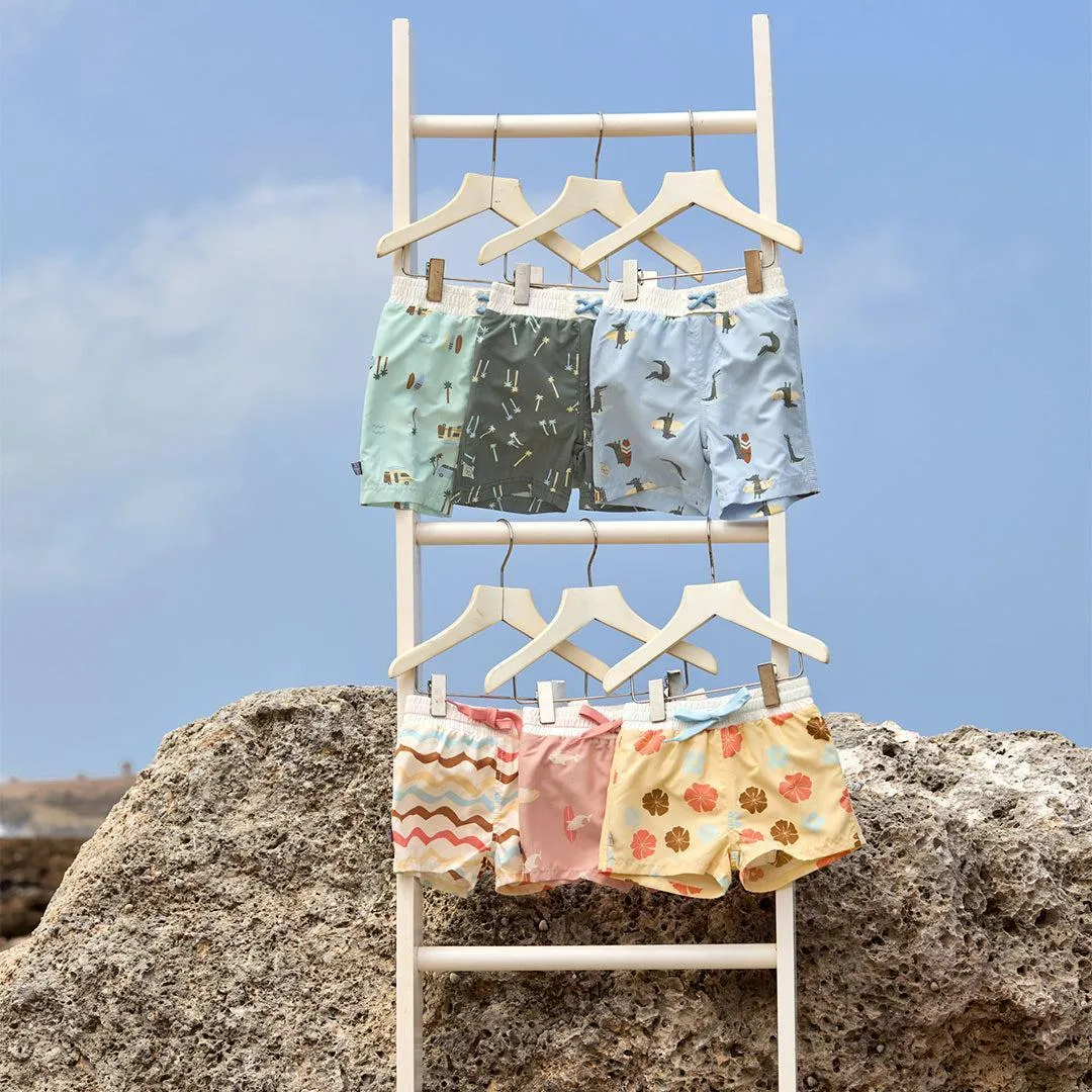 Lassig Board Shorts - Sky Blue - Crocodile