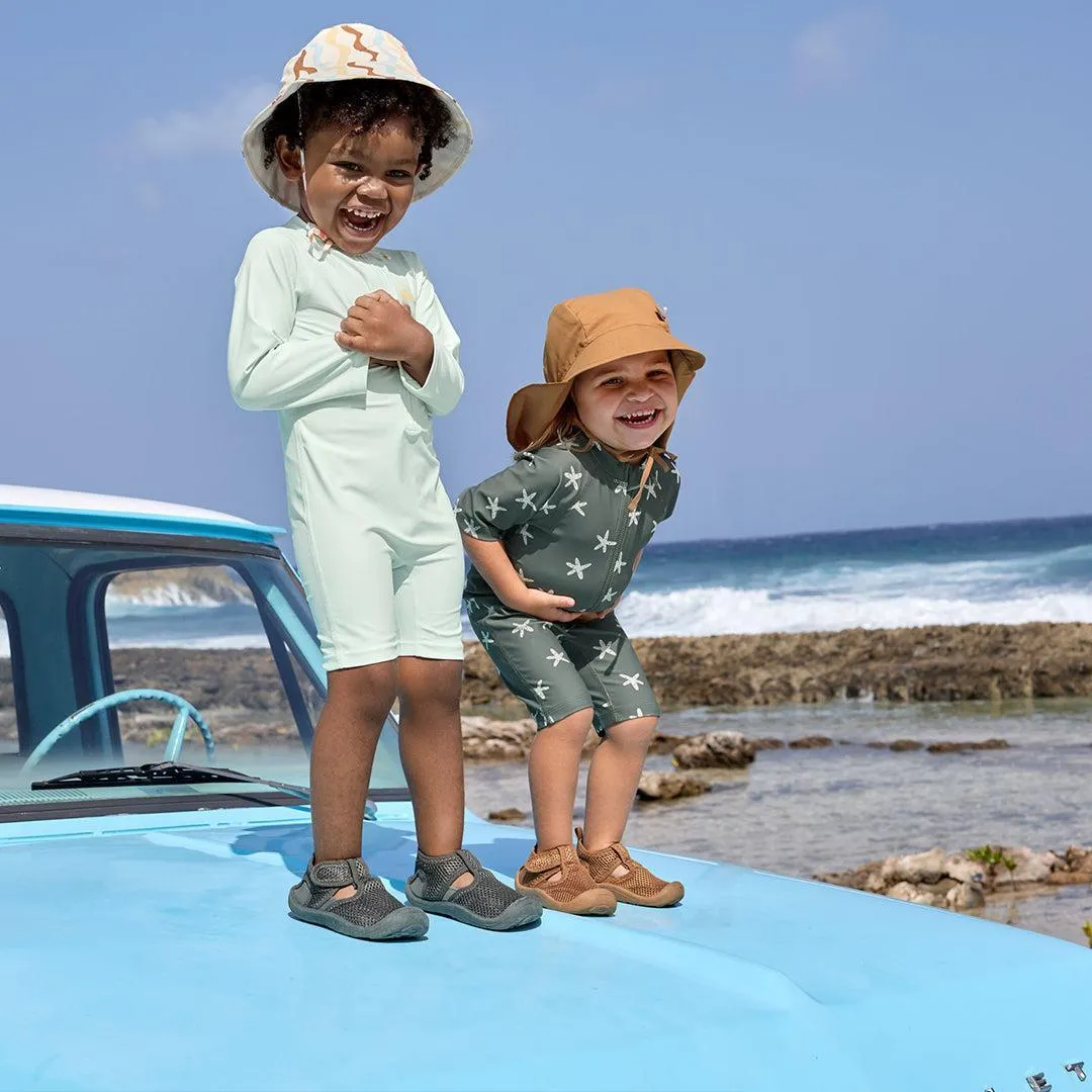 Lassig Short Sleeve Sunsuit - Deep Olive - Starfish
