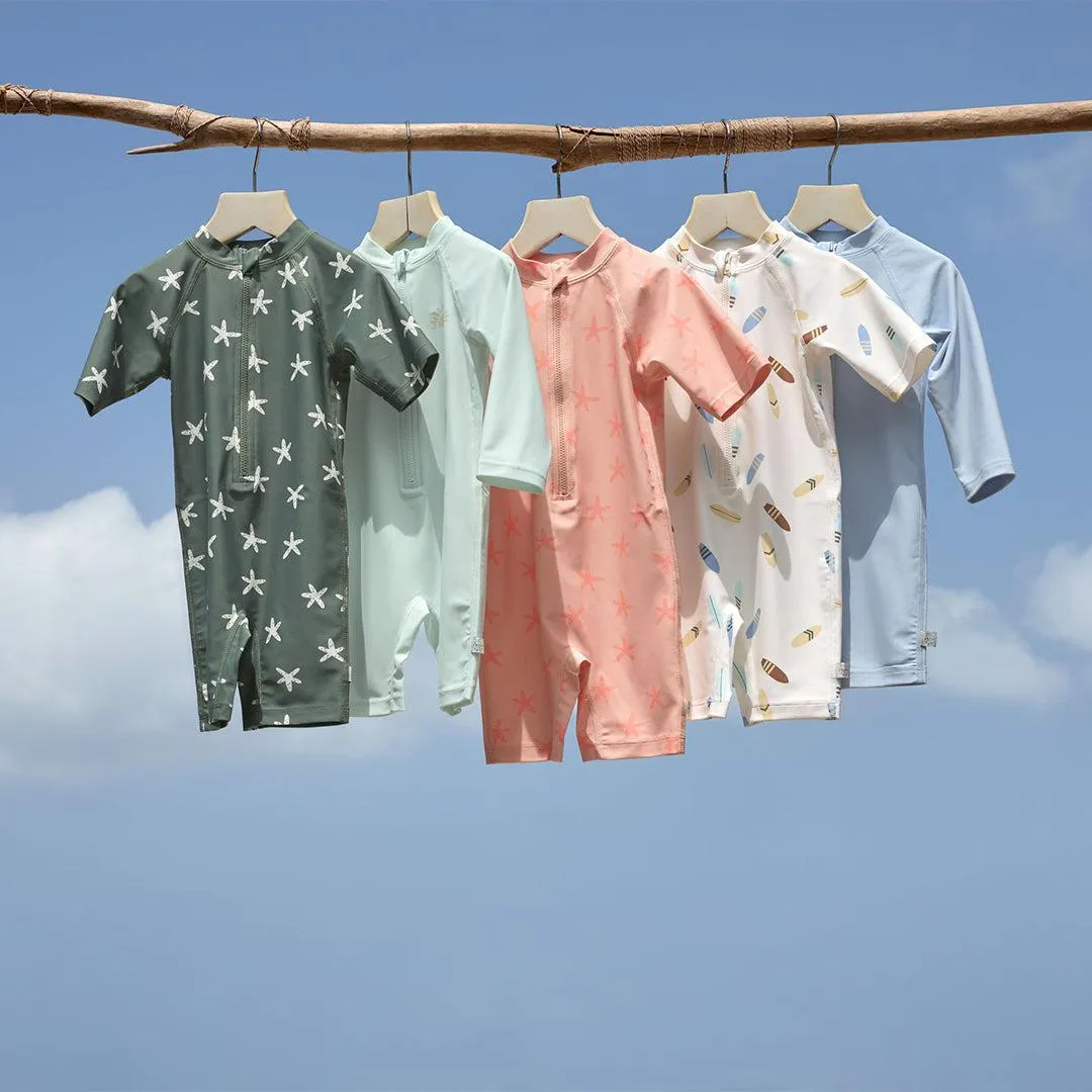 Lassig Short Sleeve Sunsuit - Deep Olive - Starfish