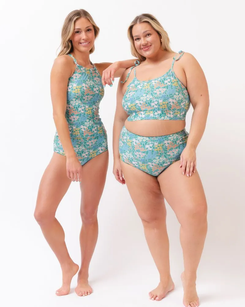 Little Meadow Double-Cinch Tankini Top