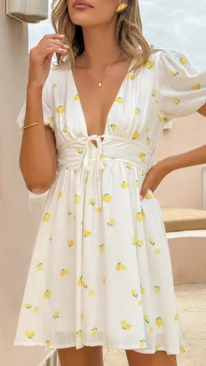 Lottie Mini Dress - Limone Billy J