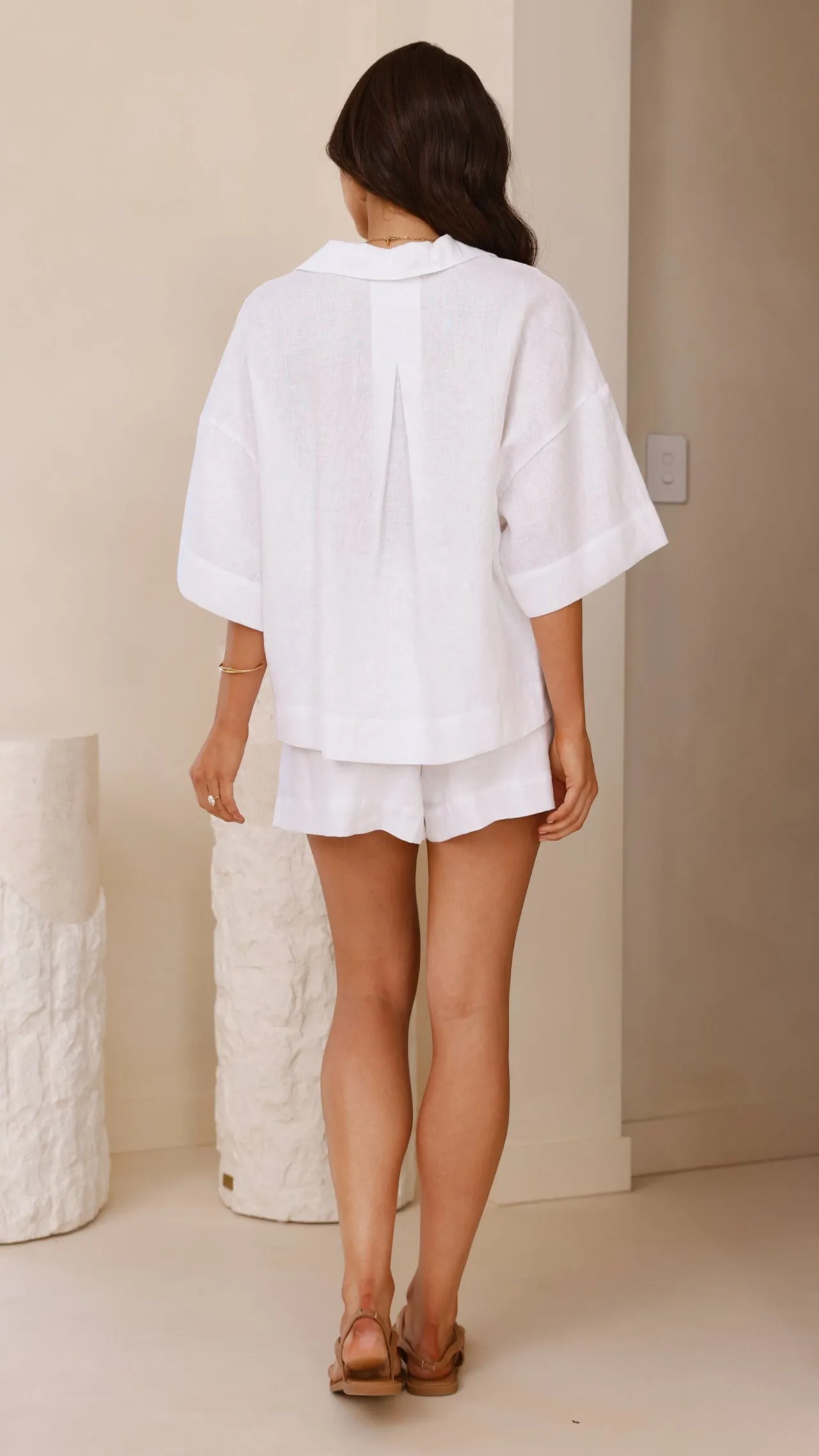 Luna Shorts - White Billy J