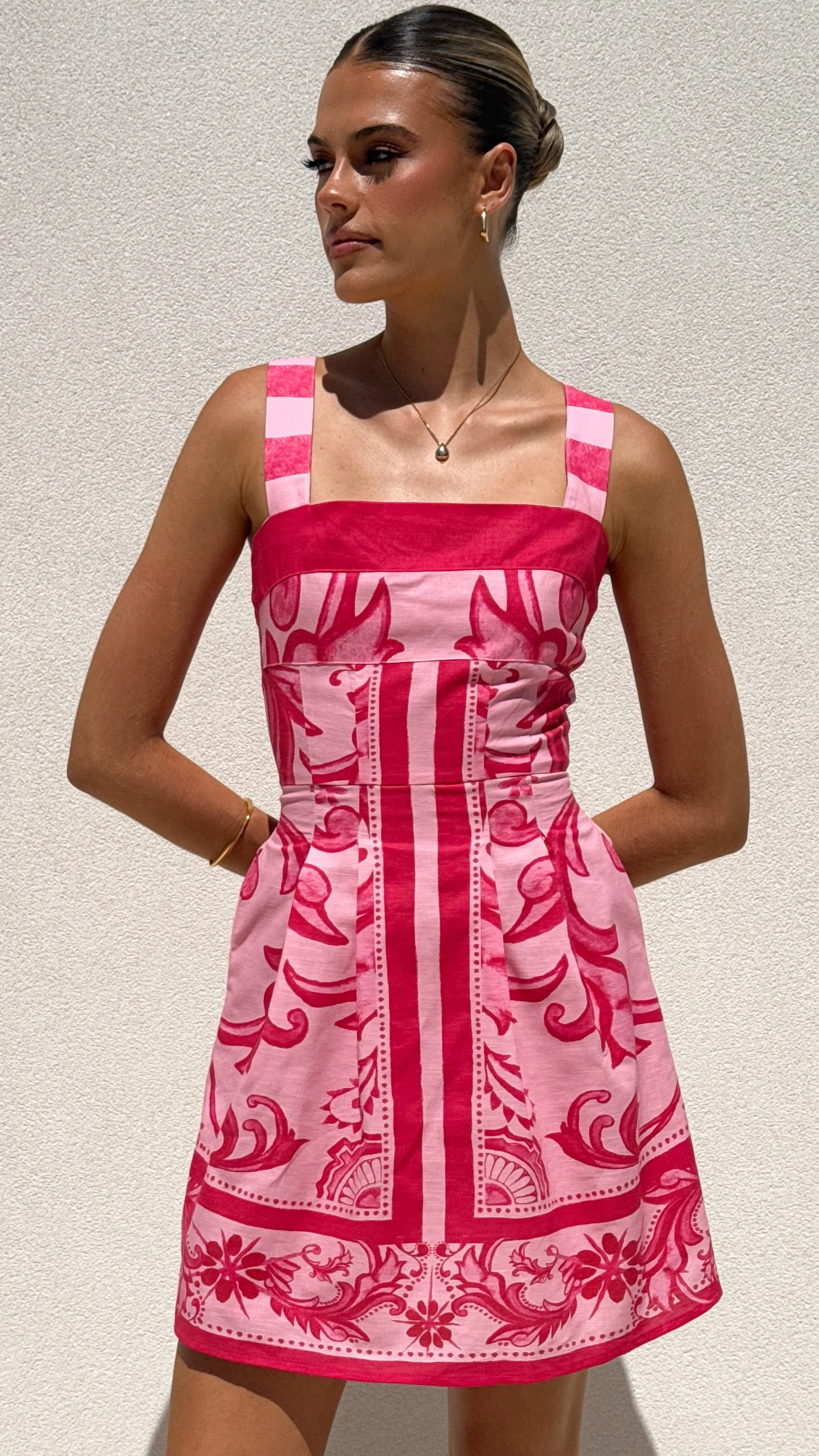 Maegan Mini Dress - Pink Billy J