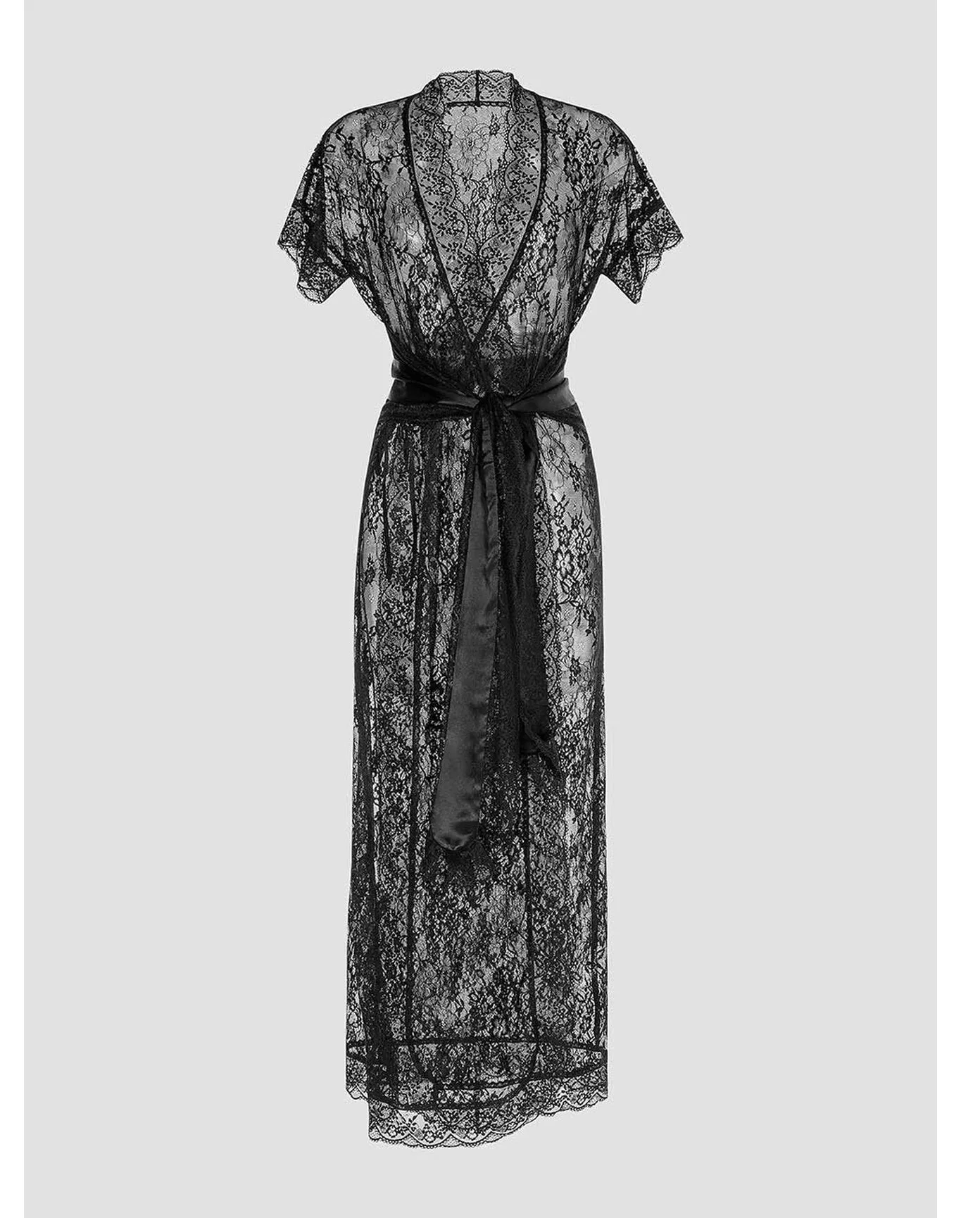 Marianna Lace Peignoir | Black TOGAS