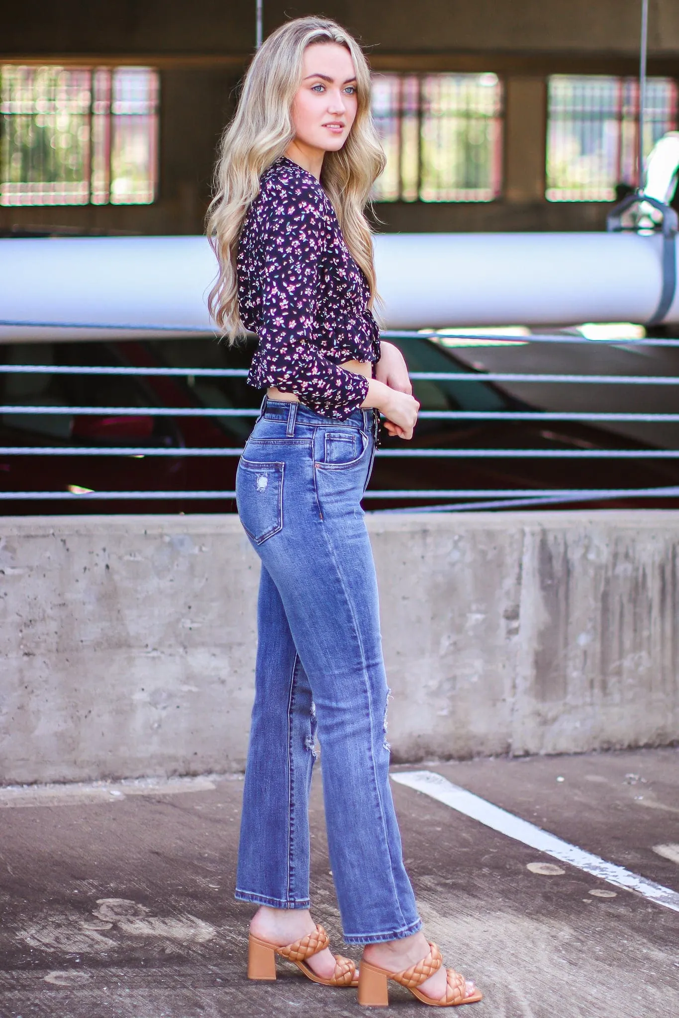 Millaina Floral Chiffon Top - FINAL SALE