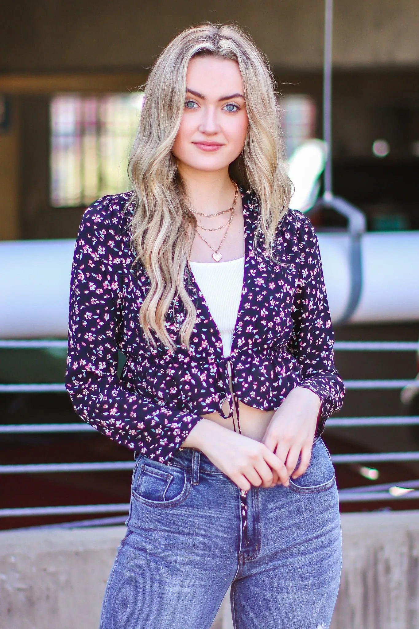 Millaina Floral Chiffon Top - FINAL SALE