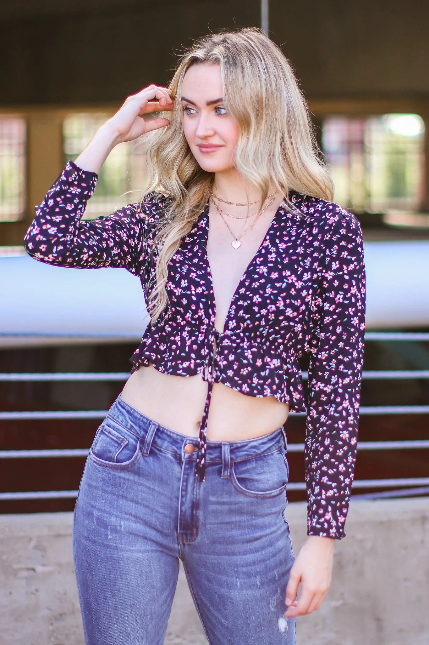Millaina Floral Chiffon Top - FINAL SALE