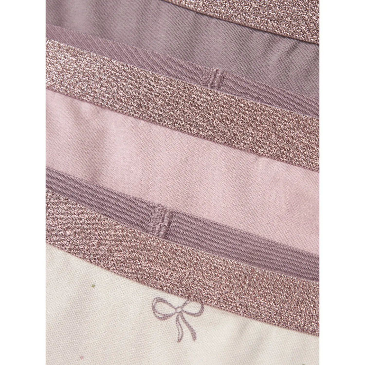 Name It Barely Pink Hipster 3-pack Barely Pink Bow Noos