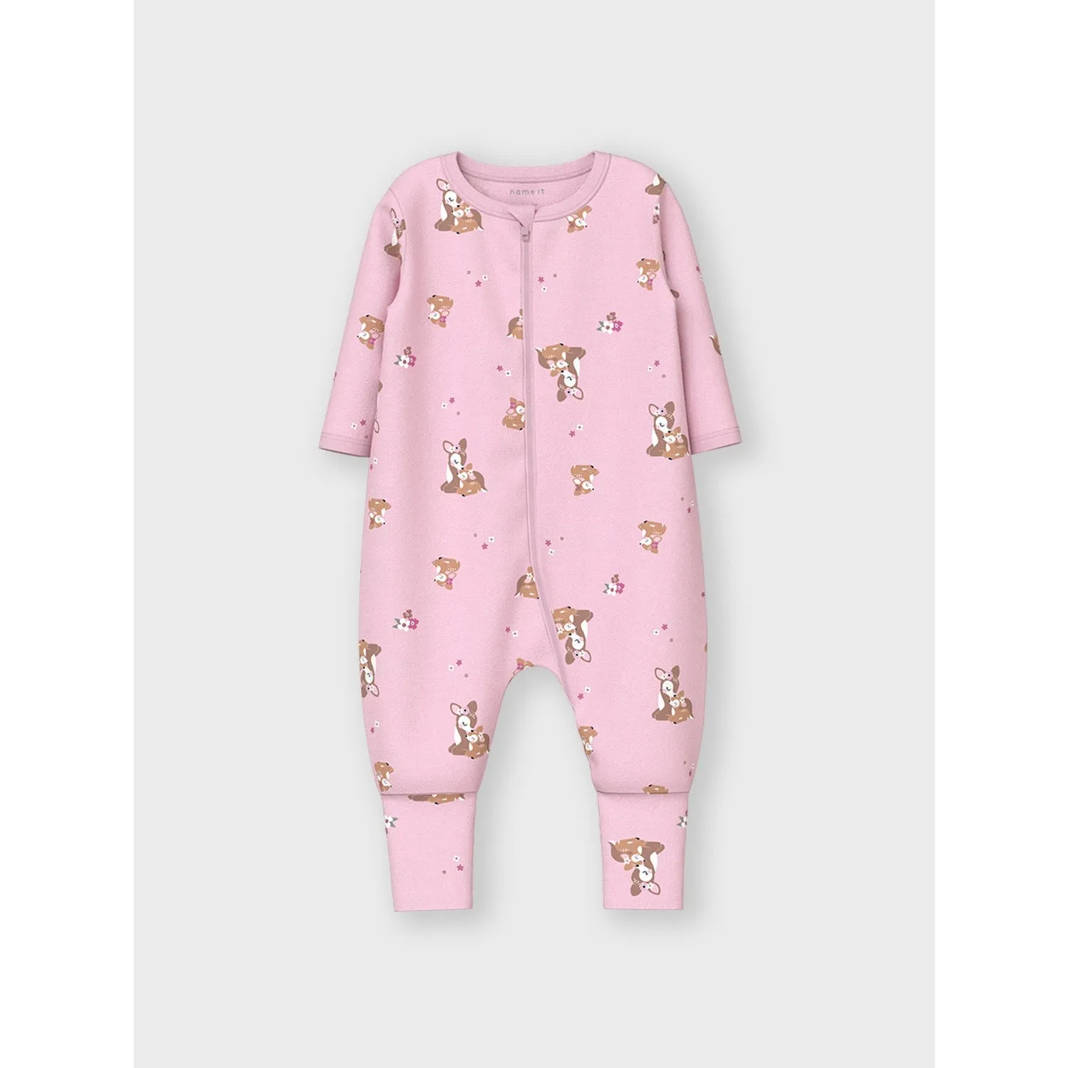 Name It Ibis Rose Nightsuit 2-pack Zip Rose Deer Noos