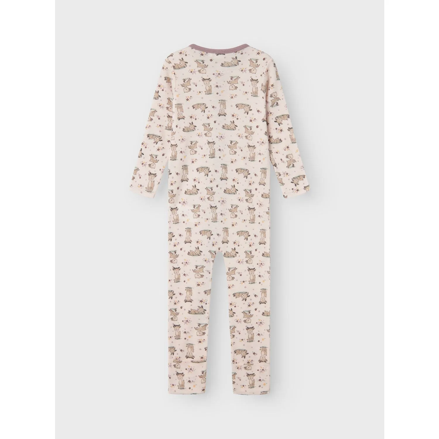 Name It Lilac Ash AOP Willit Wool Onesie