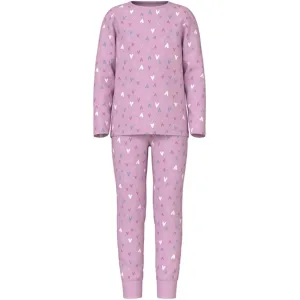 Name it Pink Lavender Hearts Nightset Noos