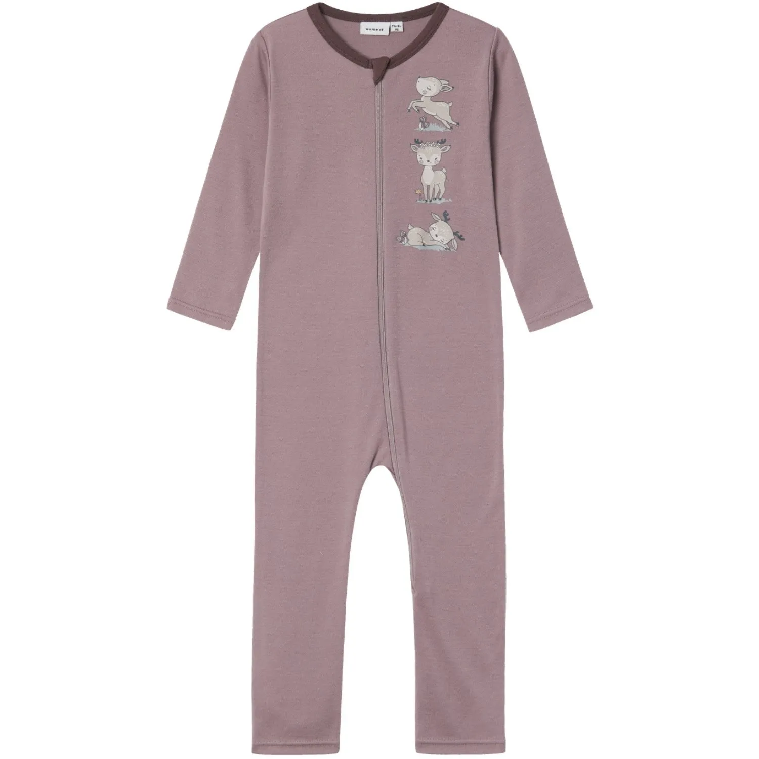 Name It Purple Dove Willit Wool Onesie