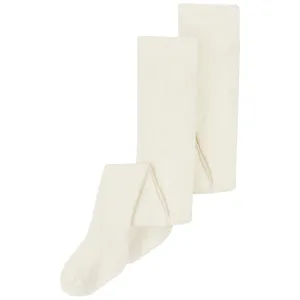 Name it White Alyssum Rib Tights 2-pack Noos