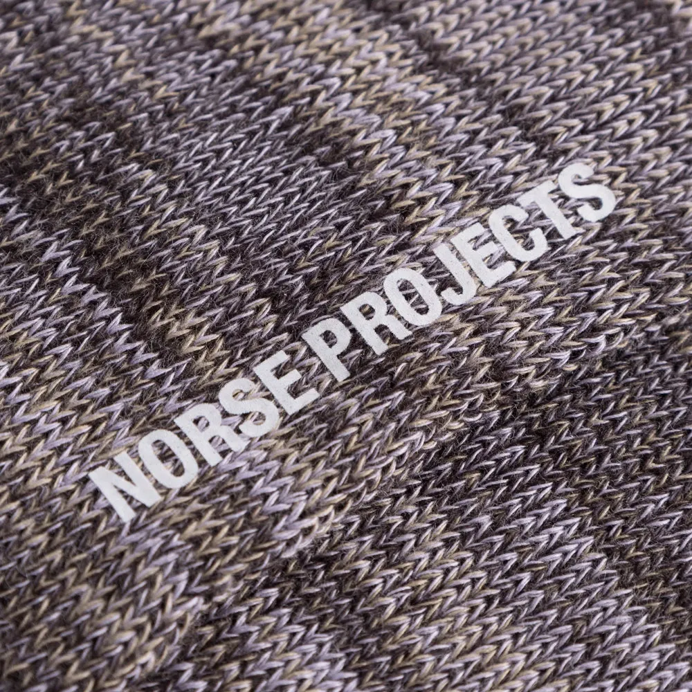 Norse Projects Bjarki Cotton Twist Socks Crocus Purple