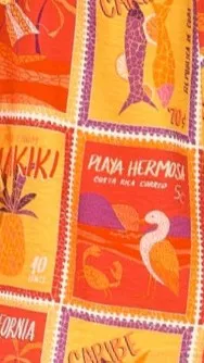 Octavia Top - Aloha Orange Billy J