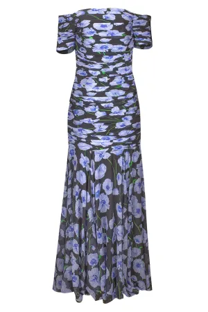 Off The Shoulder Gathered Gown