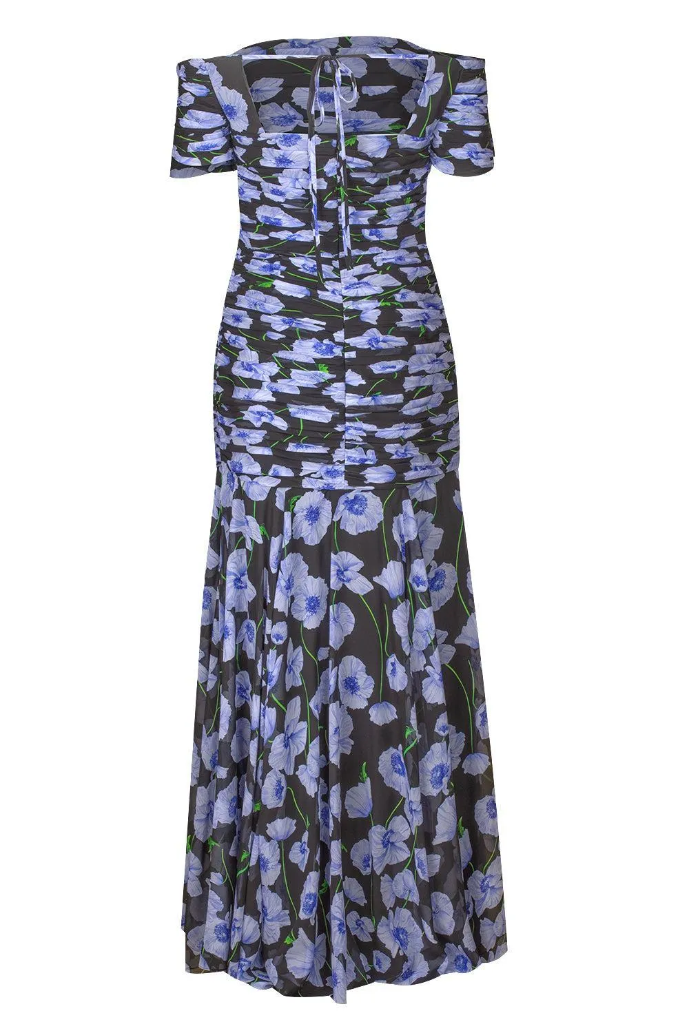 Off The Shoulder Gathered Gown