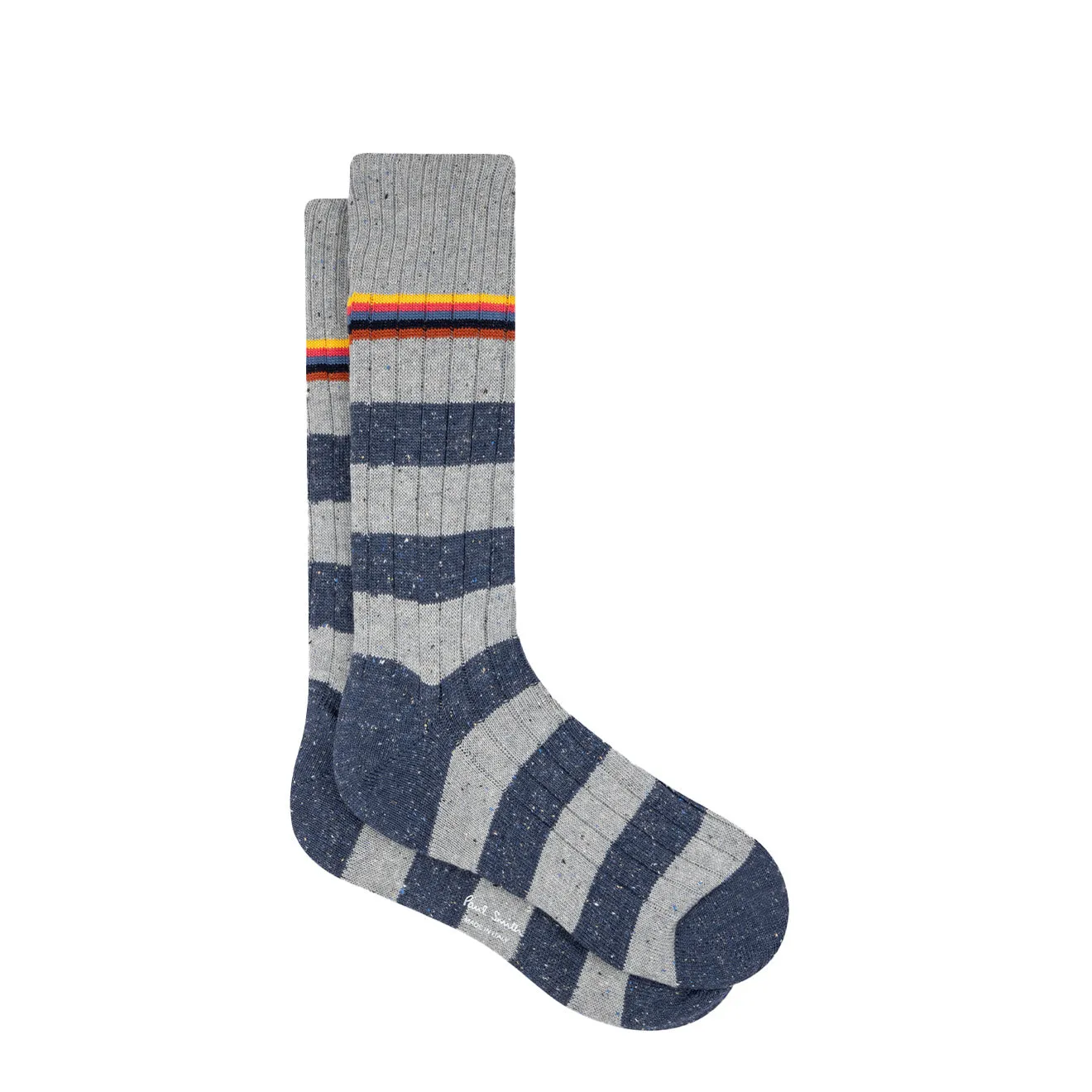 Paul Smith Stripe Ribbed Socks Three Pack Multi