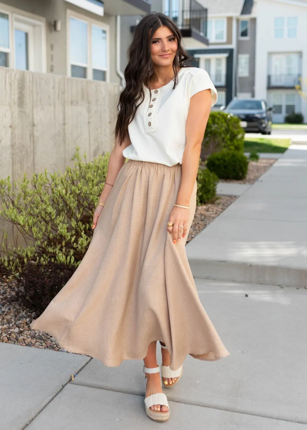 Penny Tan High Waist Skirt