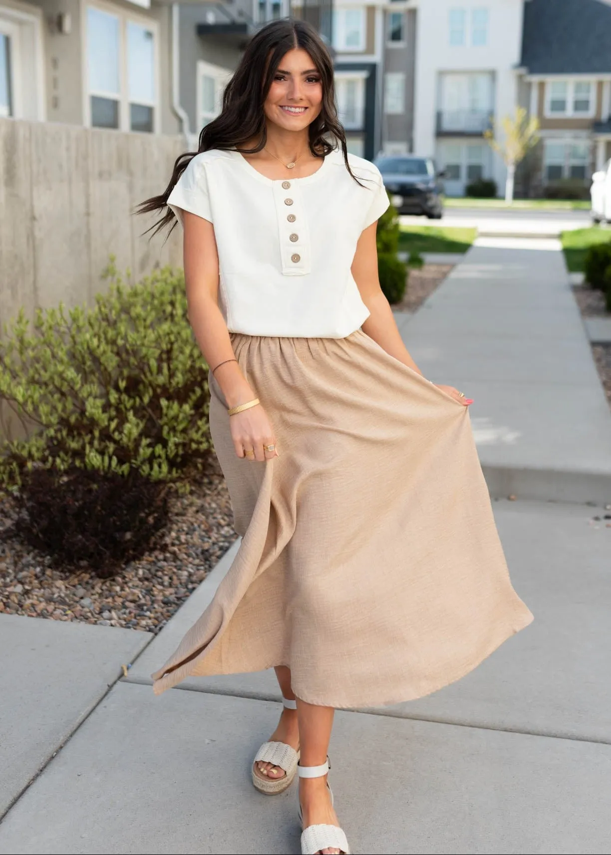 Penny Tan High Waist Skirt