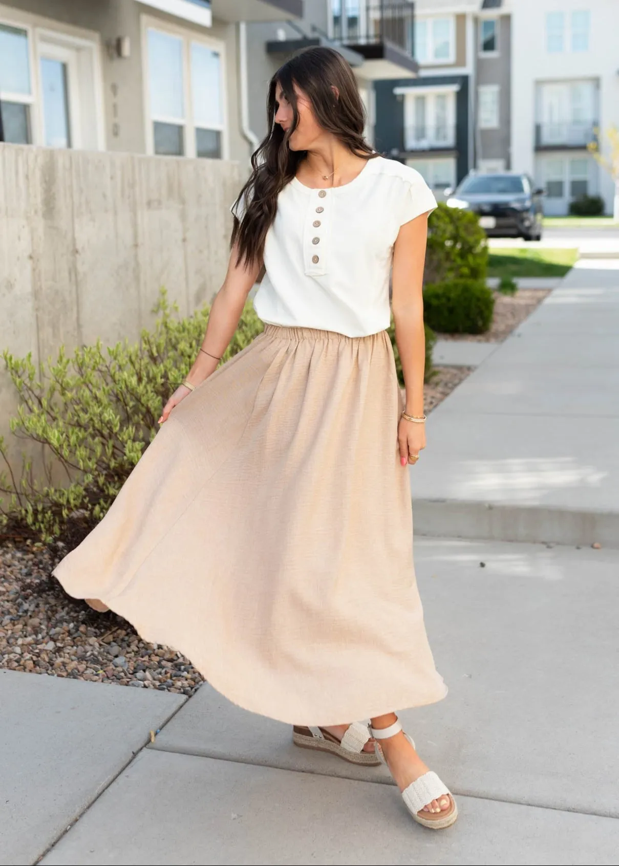 Penny Tan High Waist Skirt