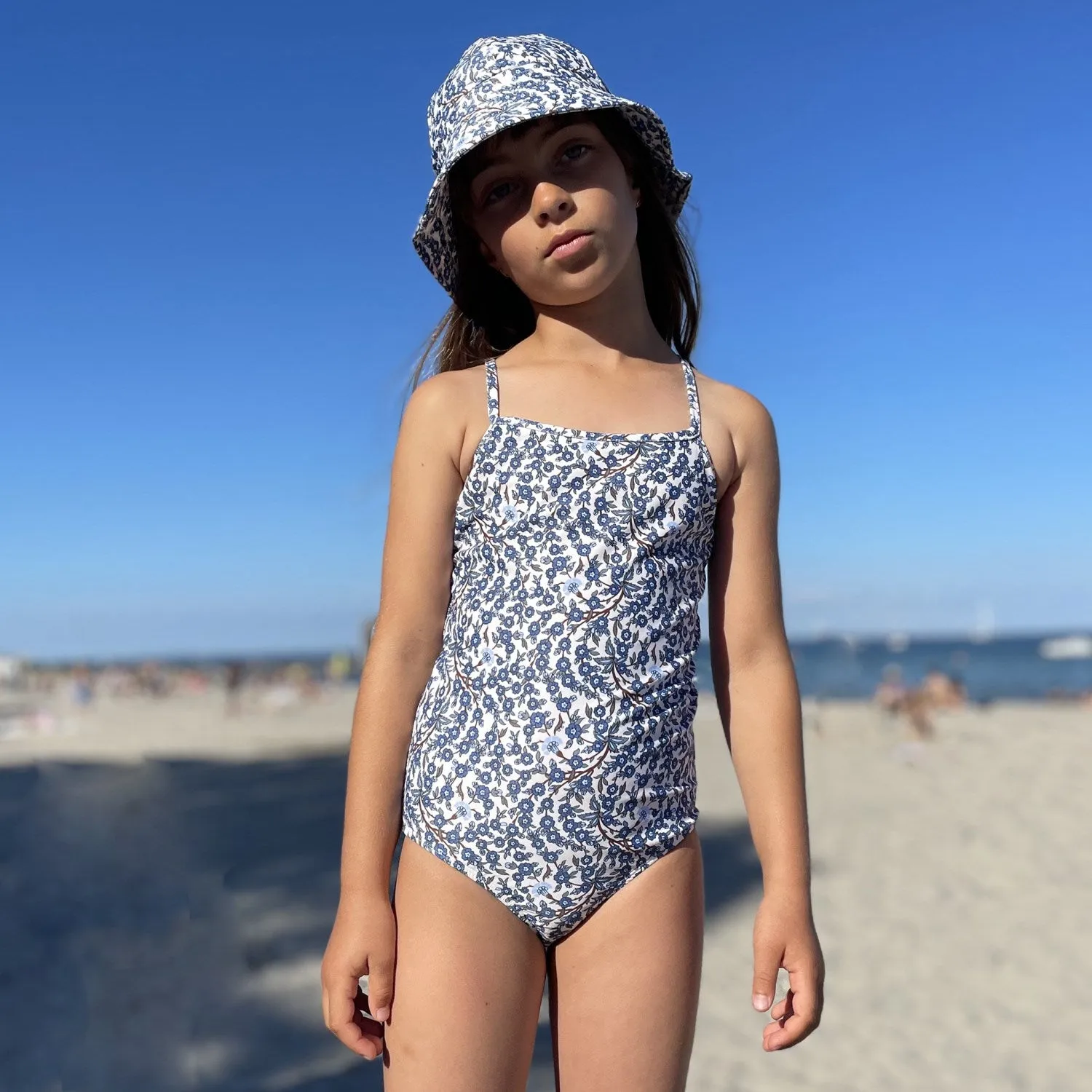 Petit Crabe Empress B Barbara Swimsuit - Made With Liberty© Fabric