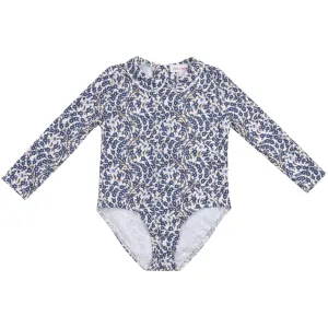 Petit Crabe Empress B Peeter Pan Collar Swimsuit L/S - Made With Liberty© Fabric