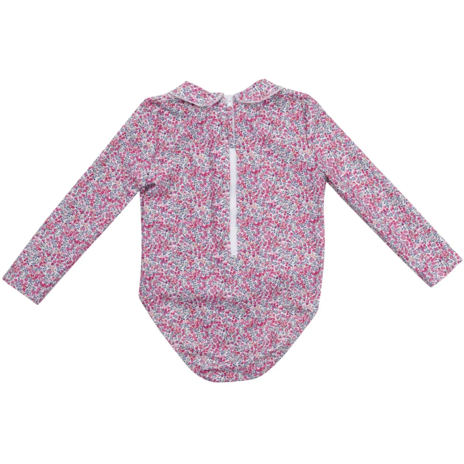 Petit Crabe Wiltshire Bud Peeter Pan Collar Swimsuit L/S - Made With Liberty© Fabric