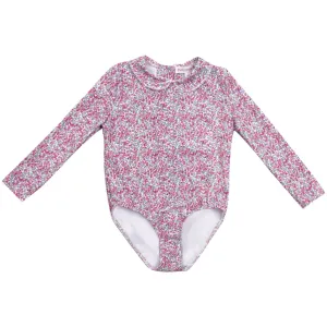 Petit Crabe Wiltshire Bud Peeter Pan Collar Swimsuit L/S - Made With Liberty© Fabric