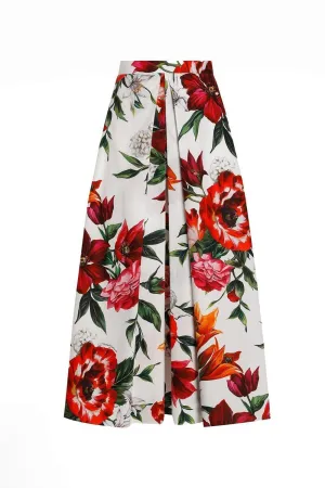 Pleated Midi Skirt