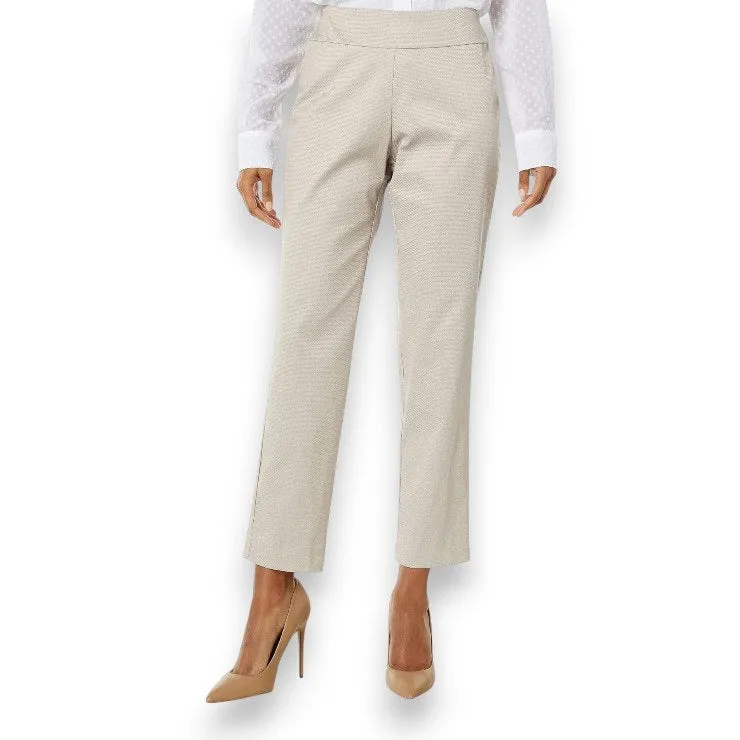 PULL ON PIQUE ANKLE PANT