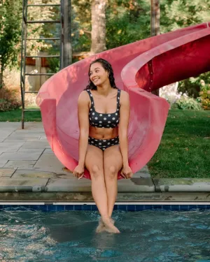 Retro Dot Scoop Bralette
