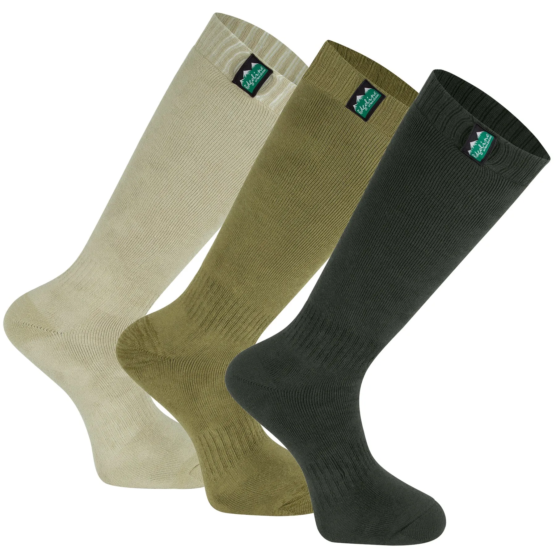 Ridgeline Full Length Cotton Work Socks 3-Pack
