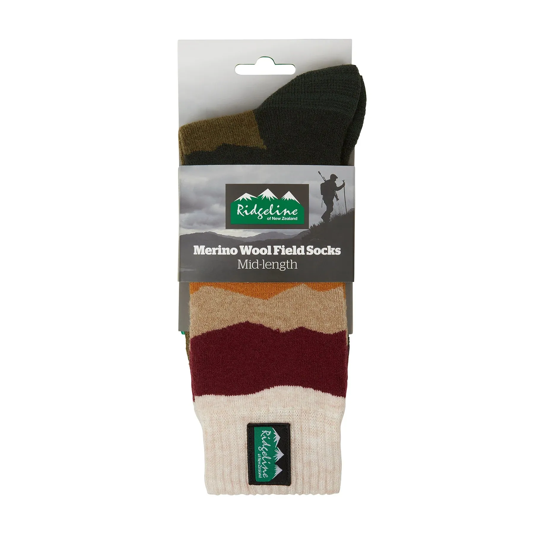 Ridgeline Mid Length Merino Wool Socks