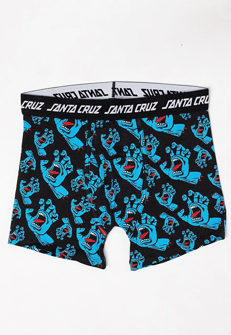 Santa Cruz - Hands All Over Brief Black - Boxershorts