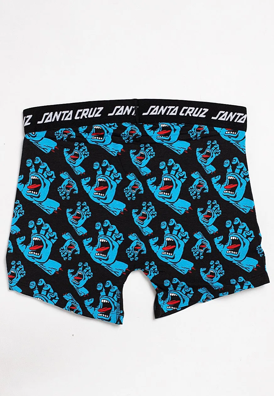 Santa Cruz - Hands All Over Brief Black - Boxershorts