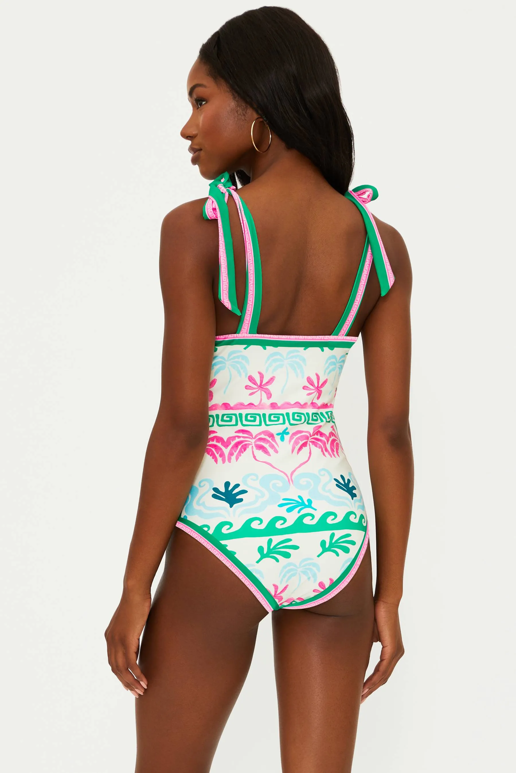 Shona One Piece Tropical Palm Beach Riot