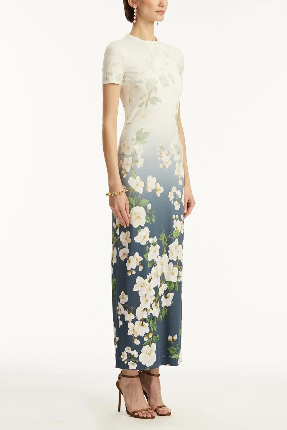 Short Sleeve Cherry Blossom Dress