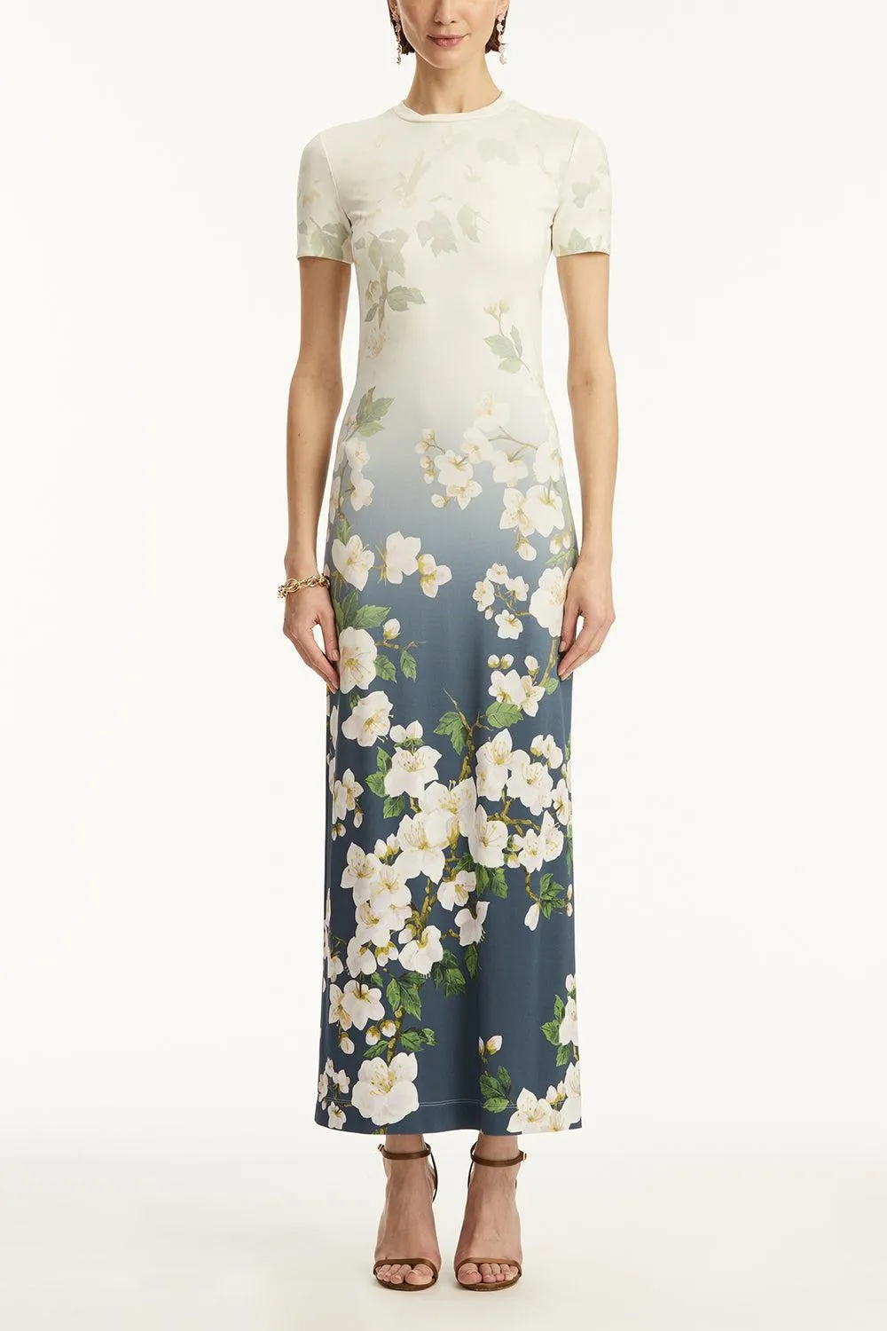 Short Sleeve Cherry Blossom Dress