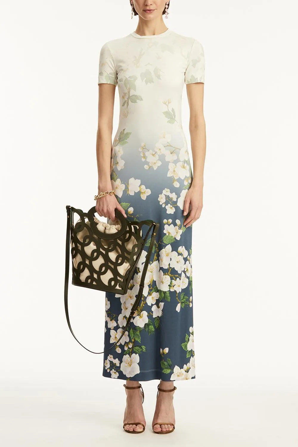 Short Sleeve Cherry Blossom Dress