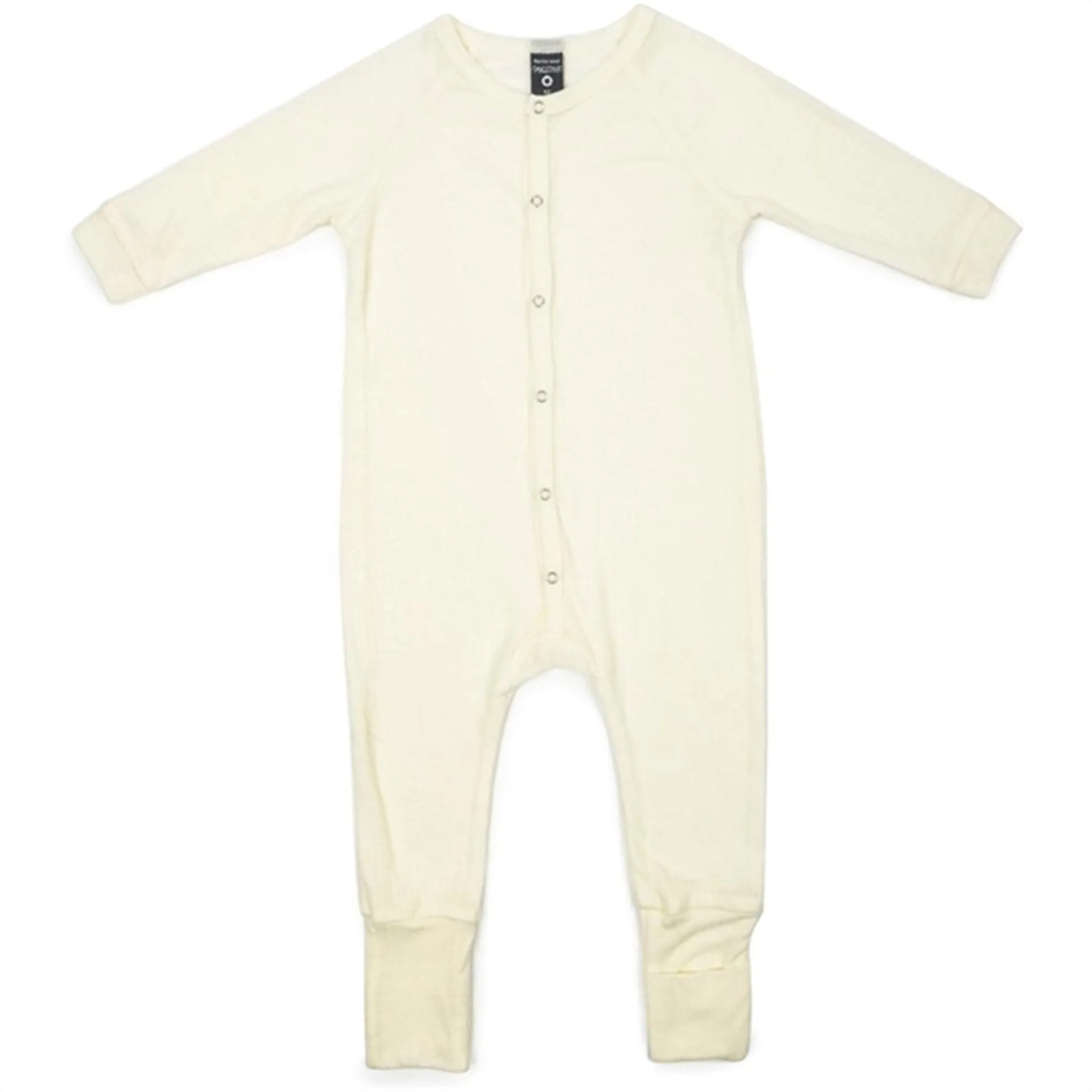 Smallstuff Wool Drop Needle Night Suit Off White