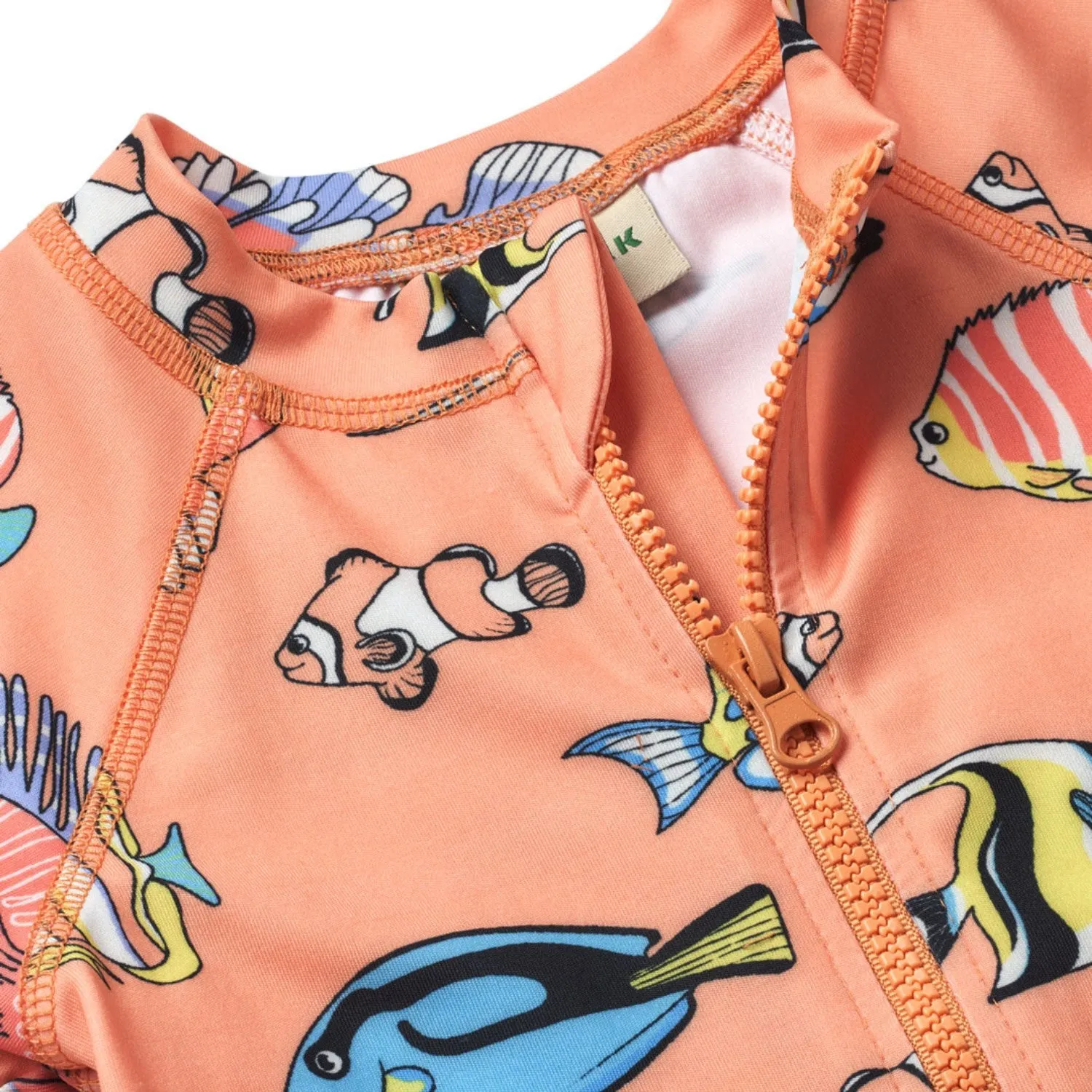 Småfolk Papaya UV50 Swimsuit With fisk