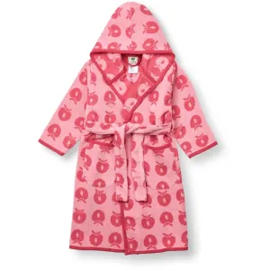 Småfolk Sea Pink Bathrobe With Apples