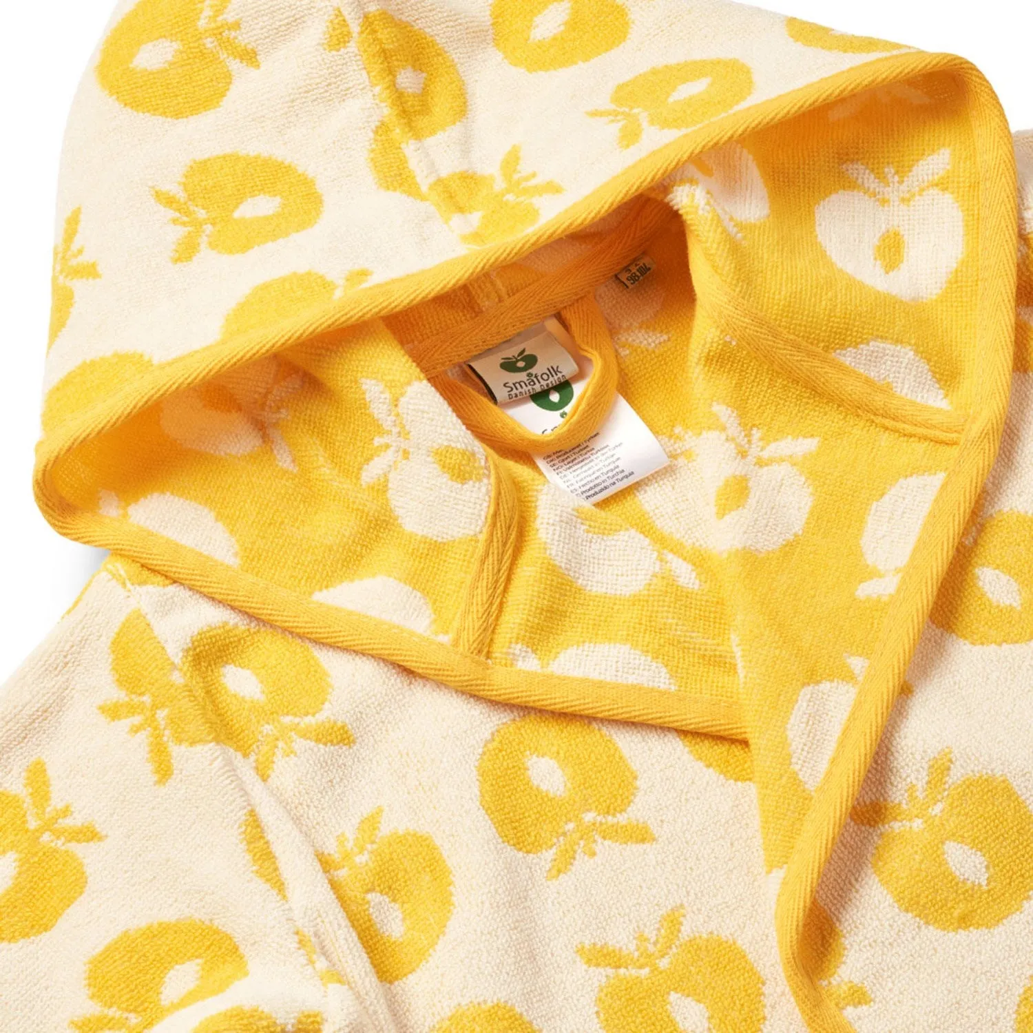 Småfolk Yellow Bathrobe With Apples