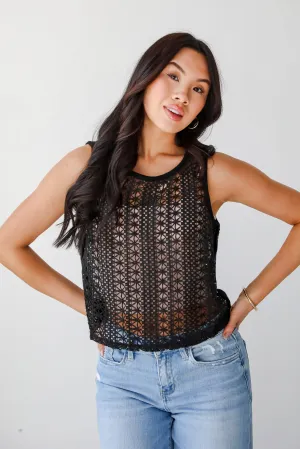 Sunny Posture Crochet Knit Tank - DU DEAL